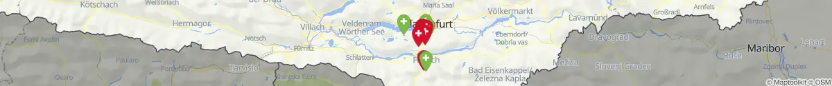 Map view for Pharmacies emergency services nearby Maria Rain (Klagenfurt  (Land), Kärnten)
